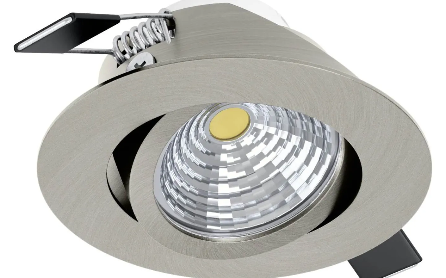 230V Led Spotlights-Eglo Saliceto Spotlight LED 2700K 6W Nickel