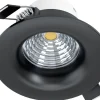 230V Led Spotlights < Eglo Saliceto Spotlight LED 2700K 6W Svart