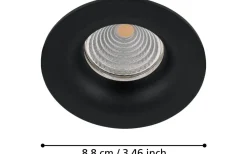 230V Led Spotlights < Eglo Saliceto Spotlight LED 2700K 6W Svart