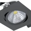 230V Led Spotlights < Eglo Saliceto Spotlight LED 2700K 6W Svart