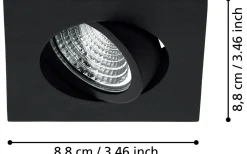230V Led Spotlights < Eglo Saliceto Spotlight LED 2700K 6W Svart