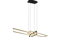Avlånga Taklampor < Trio Lighting Salinas Takpendel LED matt mässing/matt svart