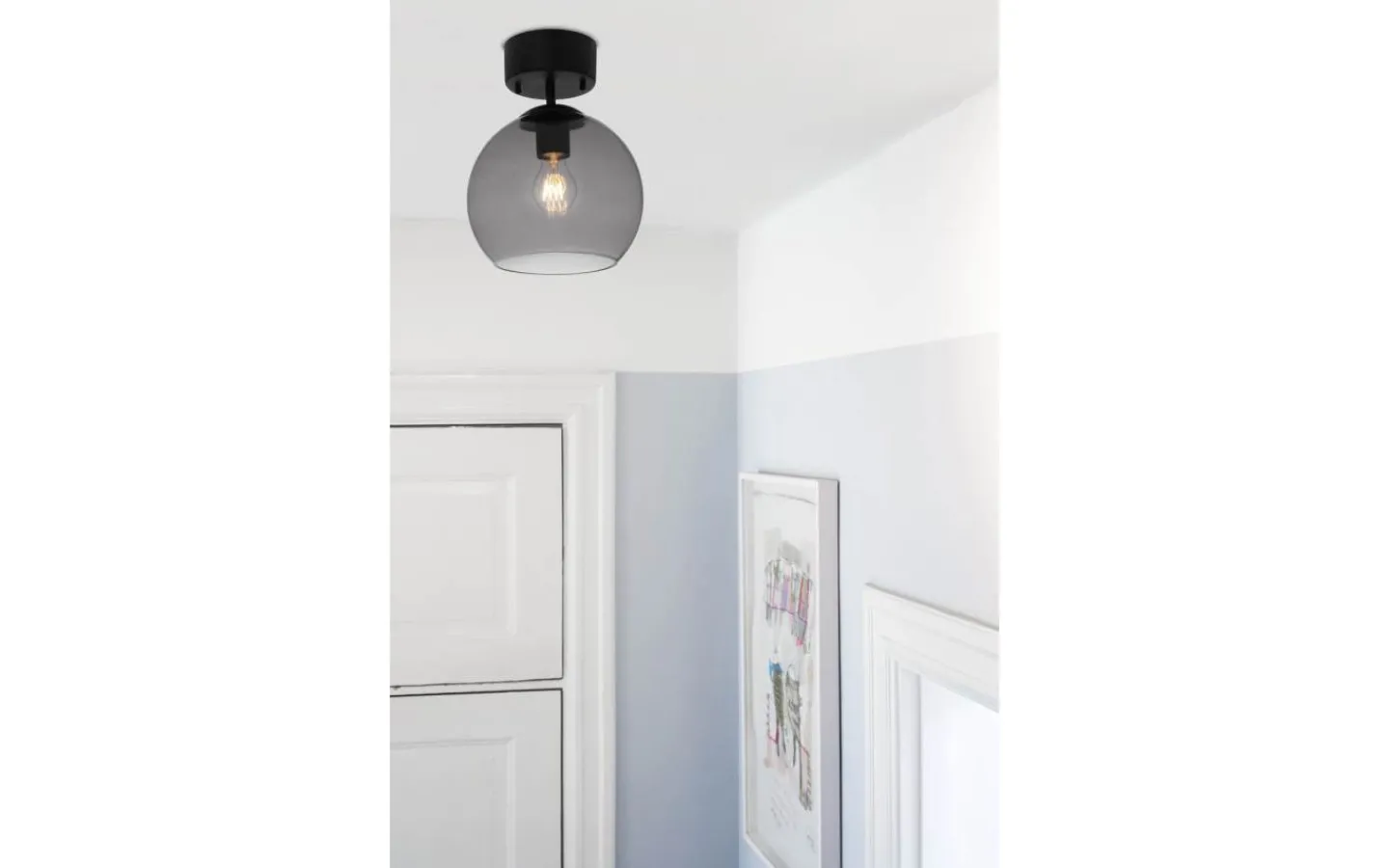 Hall & Trappa|Plafonder-Cottex Salle Plafond 23cm Svart/Rök