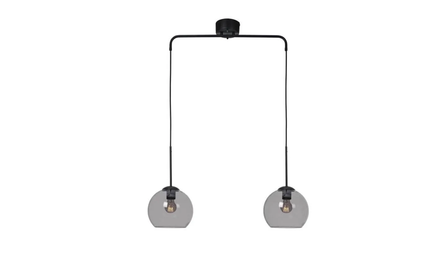 Avlånga Taklampor < Cottex Salle Taklampa 82cm Svart/Rök