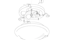 Plafonder < Eglo Salome Plafond 30cm Vit/Krom