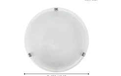 Plafonder < Eglo Salome Plafond 30cm Vit/Krom