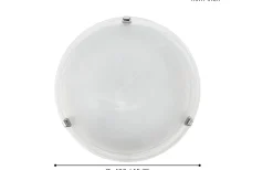 Plafonder < Eglo Salome Plafond 40cm Vit/Krom