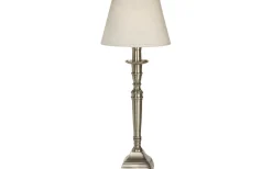 Bordslampor-PR Home Salong Bordslampa 64cm Silver/Offwhite
