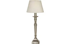 Lampfötter < PR Home Salong Lampfot Metall 42cm Antiksilver