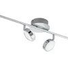 Avlånga Takspotlights|Takspot Med Minst 4 Lampor-Eglo Salto Takspotlight 76cm LED 3000K 4x5,4W Krom