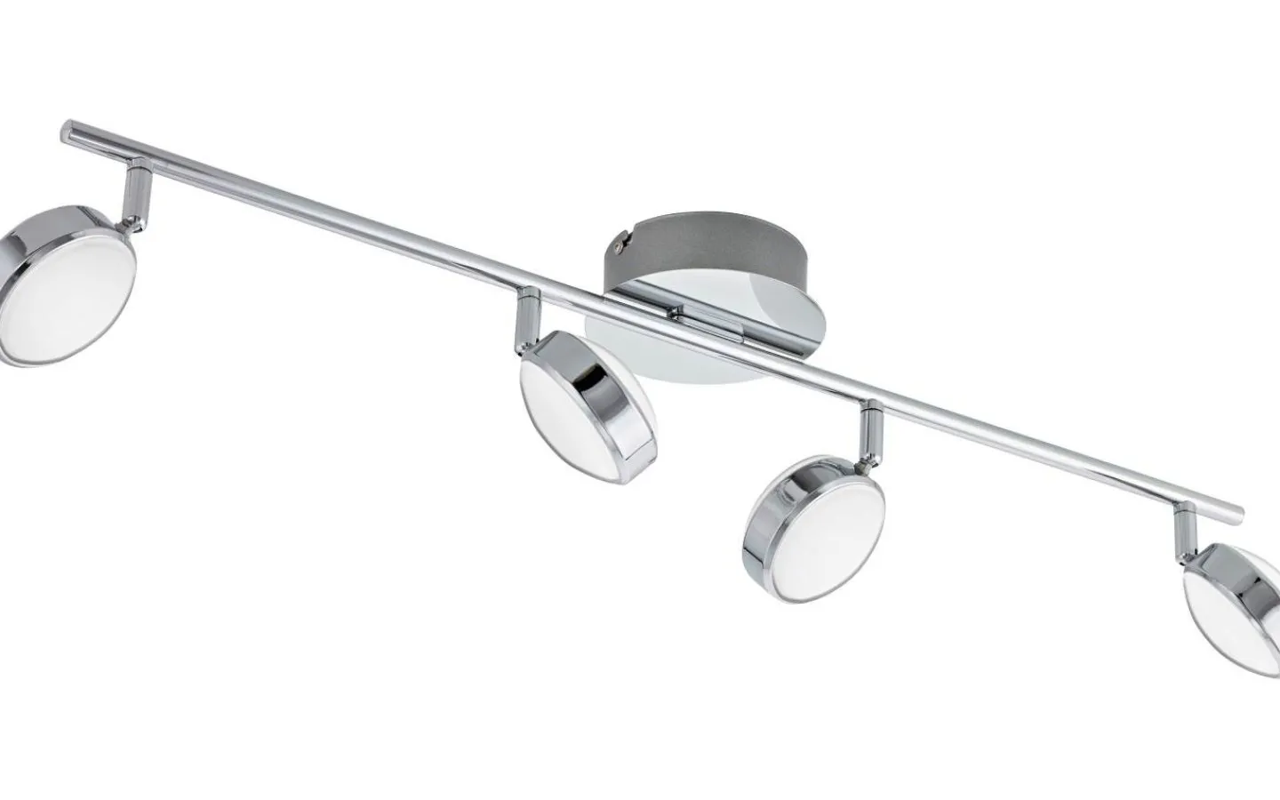 Avlånga Takspotlights|Takspot Med Minst 4 Lampor-Eglo Salto Takspotlight 76cm LED 3000K 4x5,4W Krom