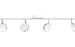 Avlånga Takspotlights|Takspot Med Minst 4 Lampor-Eglo Salto Takspotlight 76cm LED 3000K 4x5,4W Krom