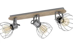 Avlånga Takspotlights|Takspot Med 3 Lampor < Eglo Sambatello Takspotlight 58cm Brun