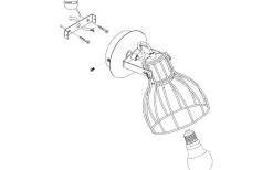 Läslampor < Eglo Sambatello Vägglampa Brun