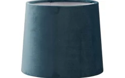 Enfärgade Runda Lampskärmar-Oriva Sammet Lampskärm Ø25cm Petrol
