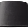 Ovala Lampskärmar-Cottex Sammet Lampskärm Oval 25cm Mörkgrå