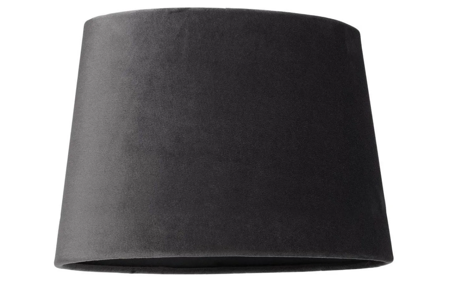Ovala Lampskärmar-Cottex Sammet Lampskärm Oval 25cm Mörkgrå