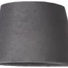 Ovala Lampskärmar-Cottex Sammet Lampskärm Oval 20,5cm Mörkgrå