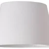 Ovala Lampskärmar-Cottex Sammet Lampskärm Oval 20,5cm Vit