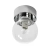 Badrumslampor Tak < ArmaturHantverk Sandhamn Plafond Ø7cm Krom/Klar IP44