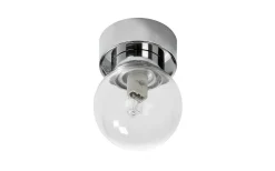 Badrumslampor Tak < ArmaturHantverk Sandhamn Plafond Ø7cm Krom/Klar IP44