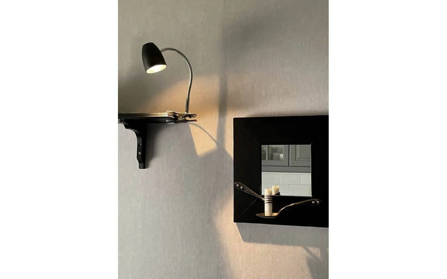 Klämlampor-Aneta Sandnes Klämlampa 40cm Svart/Krom