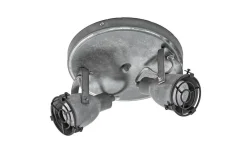 Runda Takspotlights|Takspot Med 2 Lampor < ArmaturHantverk Sandvik Takspotlight 2L Ø22cm Grå