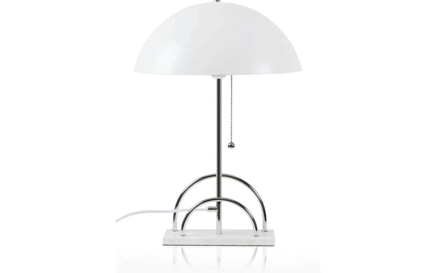 Bordslampor < Globen Lighting Sarah Bordslampa 50cm E27 Vit/Krom