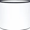 Cylinder Lampskärmar|Enfärgade Runda Lampskärmar-PR Home Sara Lampskärm Ø25cm Vit/Svart