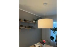 Stora Taklampor Ø50-69 Cm < PR Home Sara Taklampa 55cm Linne Vit