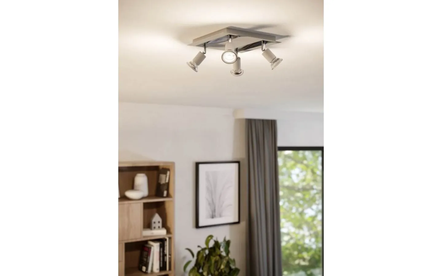 Takspot Med Minst 4 Lampor < Eglo Sarria Takspotlight 26cm GU10 LED 3000K 4x4,5W Vit