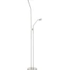 Uplight|Golvläslampor-Eglo Sarrione Golvlampa 180cm LED 3000K 2,8+17W Matt Nickel
