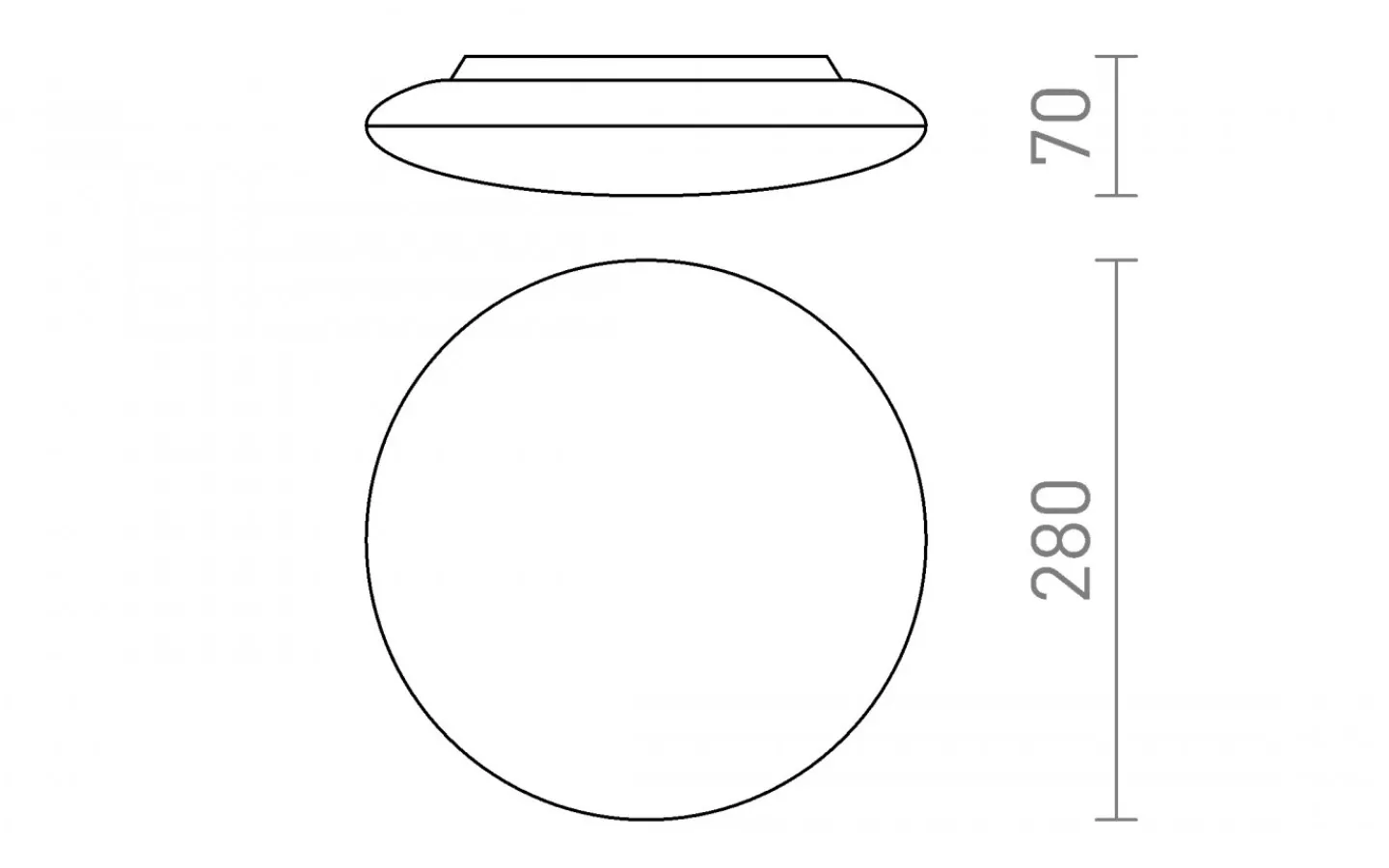 Badrumslampor Tak-Rendl Sassari Plafond 28cm 24W 3000K Vit IP65