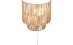 Lampetter-Reality Satna Vägglampa E27 brun/pappersgarn