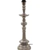 Lampfötter-Hallbergs Saxon Lampfot 55cm Antik Silver