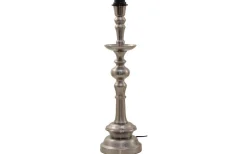 Lampfötter-Hallbergs Saxon Lampfot 55cm Antik Silver
