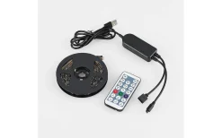 12V Led Slinga < Reality Screen LED-remsa för 51” skärm 3m RGB Komplett Kit USB Svart