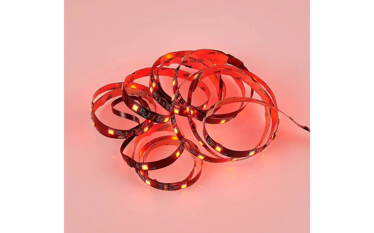 12V Led Slinga < Reality Screen LED-remsa för 51” skärm 3m RGB Komplett Kit USB Svart