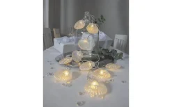 Batterislingor Inomhus|Barnrum-Star Trading Seashell Batteridriven Ljusslinga Timer 1,35m