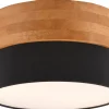 Plafonder-Trio Lighting Seasons Plafond 30cm E14 svart/trä
