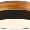 Plafonder < Trio Lighting Seasons Plafond 50cm E27 svart/trä