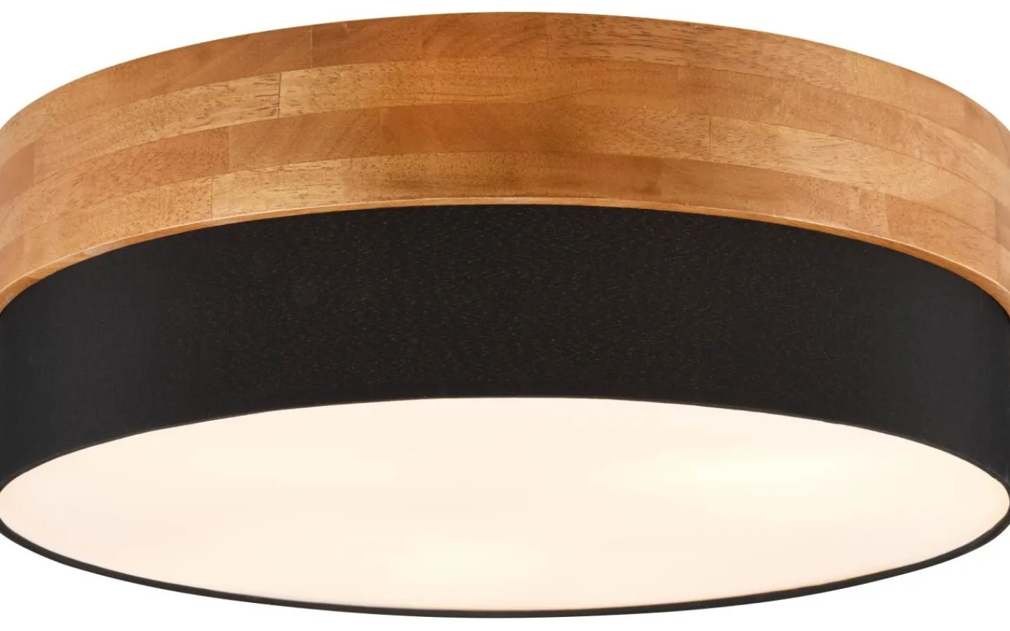 Plafonder < Trio Lighting Seasons Plafond 50cm E27 svart/trä