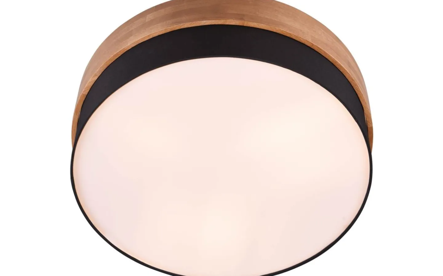 Plafonder < Trio Lighting Seasons Plafond 50cm E27 svart/trä