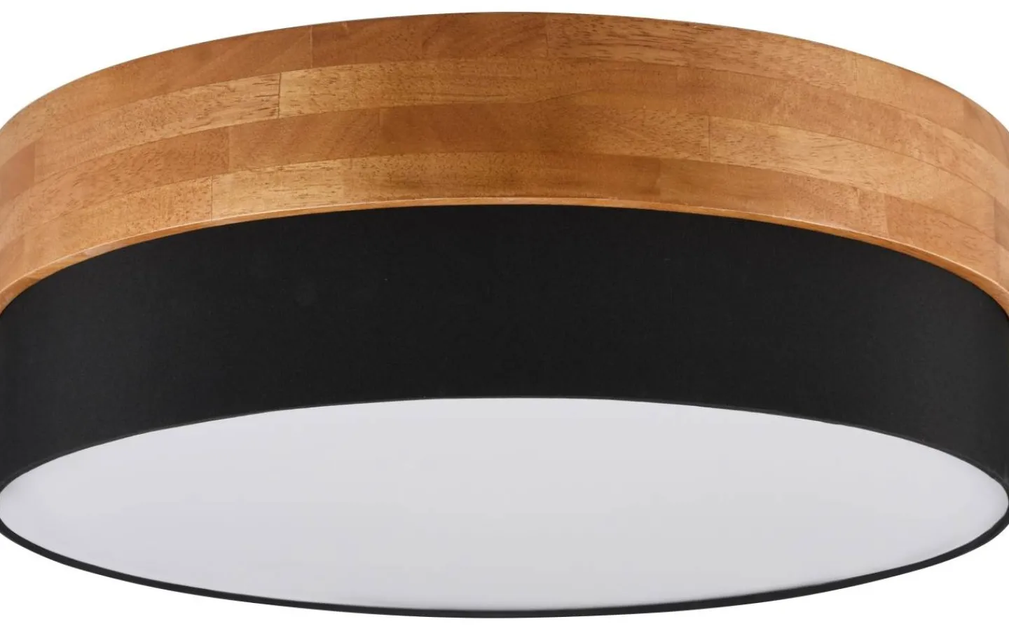 Plafonder < Trio Lighting Seasons Plafond 50cm E27 svart/trä