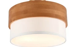 Plafonder < Trio Lighting Seasons Plafond 30cm E14 vit/trä