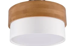 Plafonder < Trio Lighting Seasons Plafond 30cm E14 vit/trä