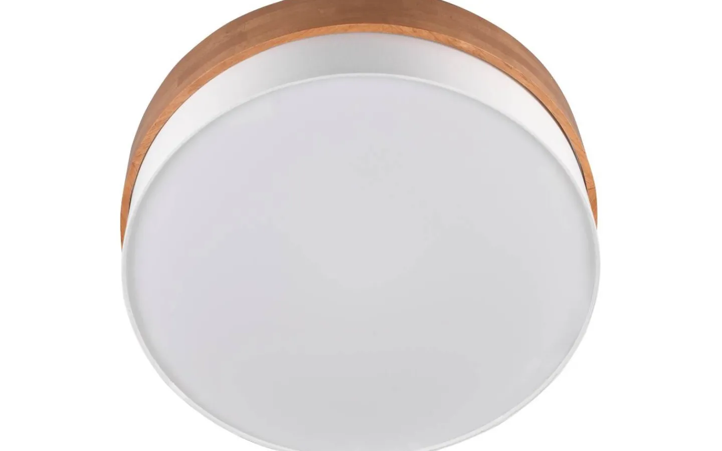 Plafonder-Trio Lighting Seasons Plafond 50cm E27 vit/trä