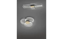 Plafonder-Trio Lighting Sedona Plafond LED matt svart/trä