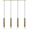 Avlånga Taklampor < Markslojd Sencillo Taklampa 4L 108cm Mässing