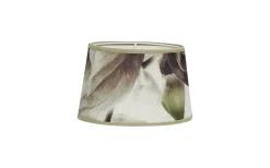 Mönstrade Lampskärmar|Ovala Lampskärmar-Hallbergs Sepia Flower Lampskärm Oval 25cm